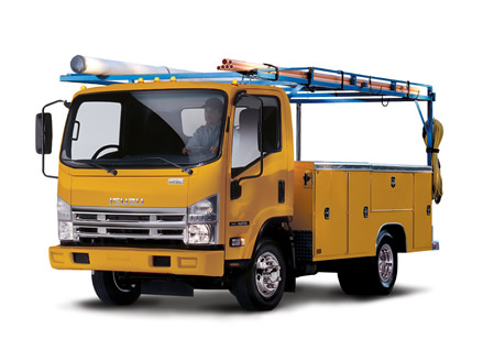 2008 Isuzu N-Series Utility Truck