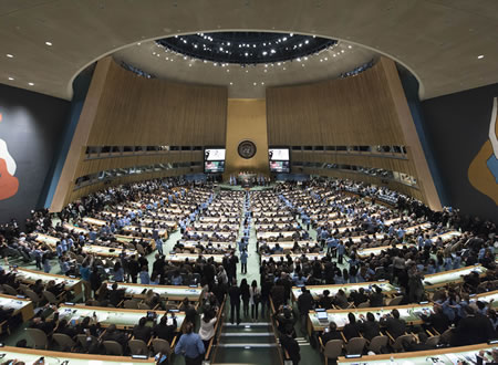United Nations Headquarters: Signing Ceremony for Agreement on Climate ...