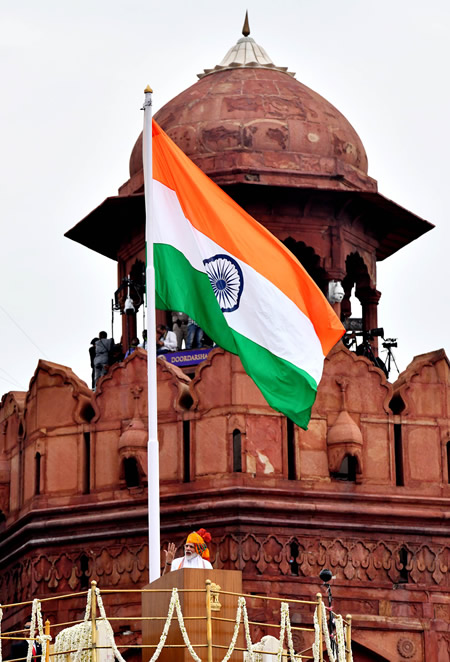 Modi, Independence Day, India
