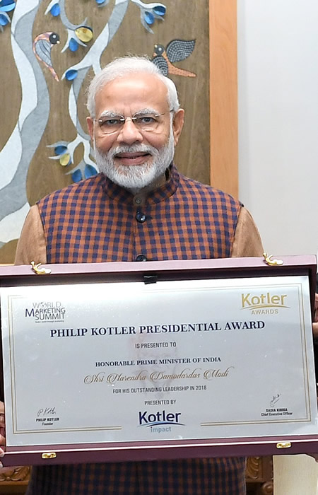 Philip Kotler Presidential award, Modi