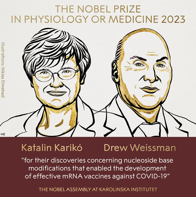 Nobel Prize, Medicine, 2023